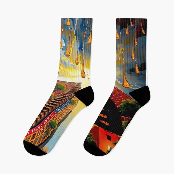 Item preview, Golden Droplets Dance Against Evening Sky designed and sold by PanoramaPrints.