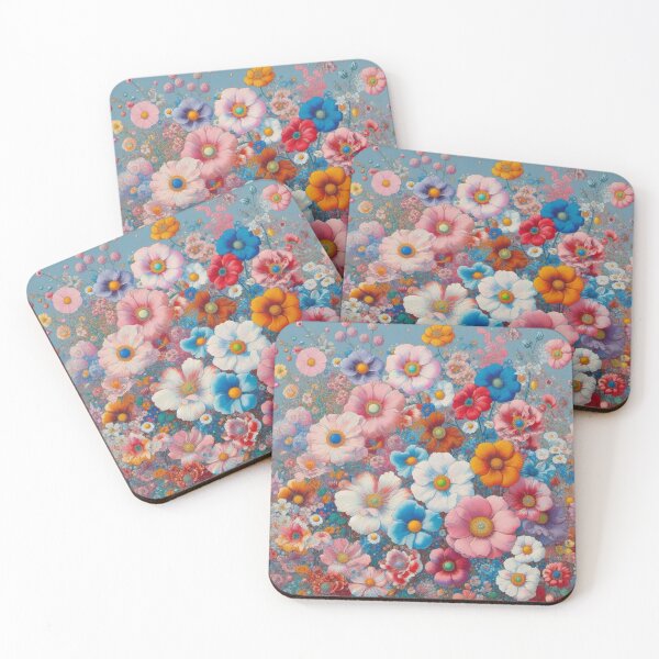 Item preview, Flowers, botanical, spring, floral pattern, cottagecore, japanese pop art designed and sold by Sugar Wisdom .