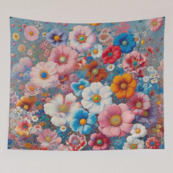 Item preview, Flowers, botanical, spring, floral pattern, cottagecore, japanese pop art designed and sold by Sugar Wisdom .