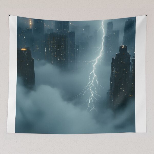 Item preview, Labyrinth Of Shadows Under Lightning's Roar designed and sold by PanoramaPrints.