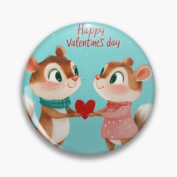 Item preview, Cute Chipmunk Couple "Happy Valentine's Day" designed and sold by Anicue.