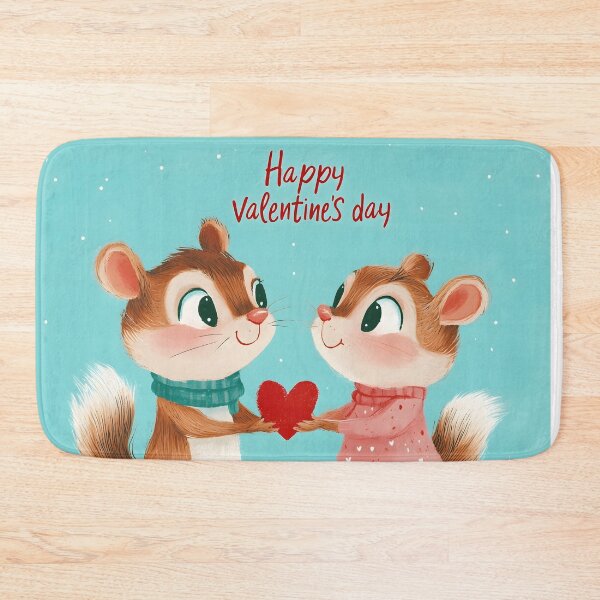Item preview, Cute Chipmunk Couple "Happy Valentine's Day" designed and sold by Anicue.