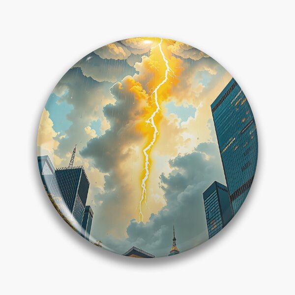 Item preview, Stormlit Dusk Over Golden Towers designed and sold by PanoramaPrints.