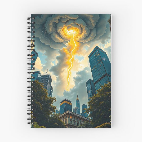 Item preview, Stormlit Dusk Over Golden Towers designed and sold by PanoramaPrints.
