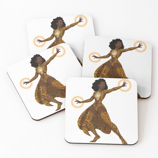 Item preview, Afro-Futuristic Superheroine | Dynamic African Warrior Art designed and sold by Collision19.