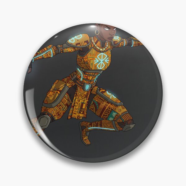 Item preview, Afro-Futuristic Superheroine | Dynamic African Warrior Art designed and sold by Collision19.