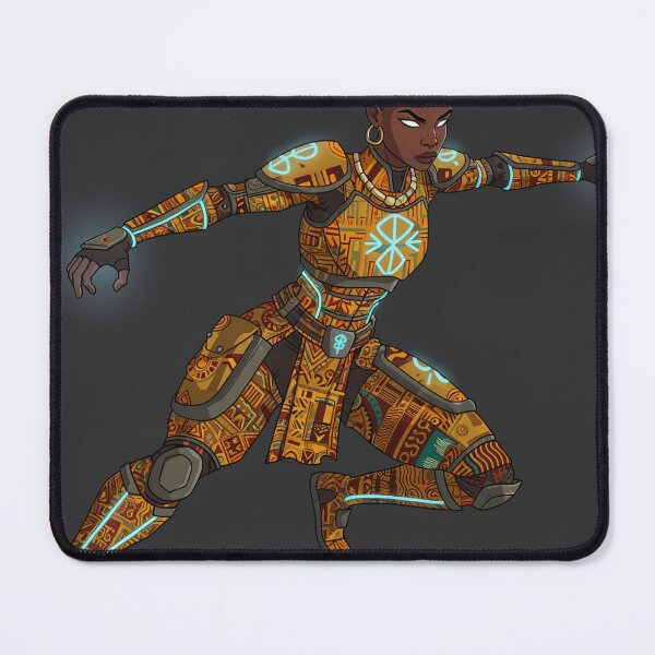 Item preview, Afro-Futuristic Superheroine | Dynamic African Warrior Art designed and sold by Collision19.