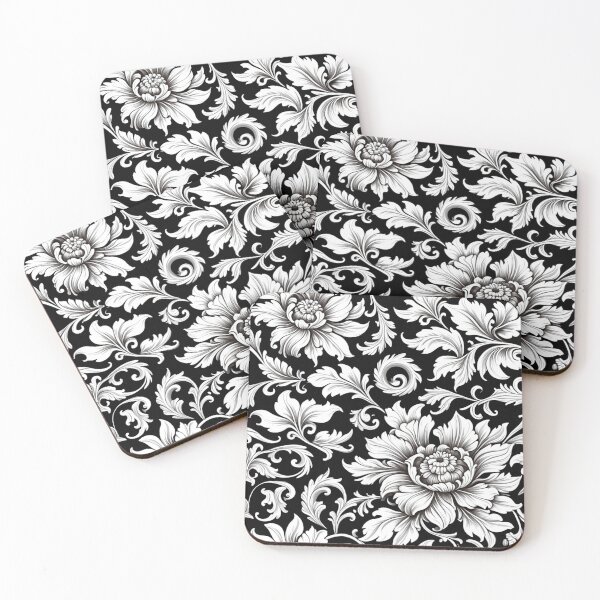 Item preview, Stylized flowers in baroque style designed and sold by Giuseppe Cammino.