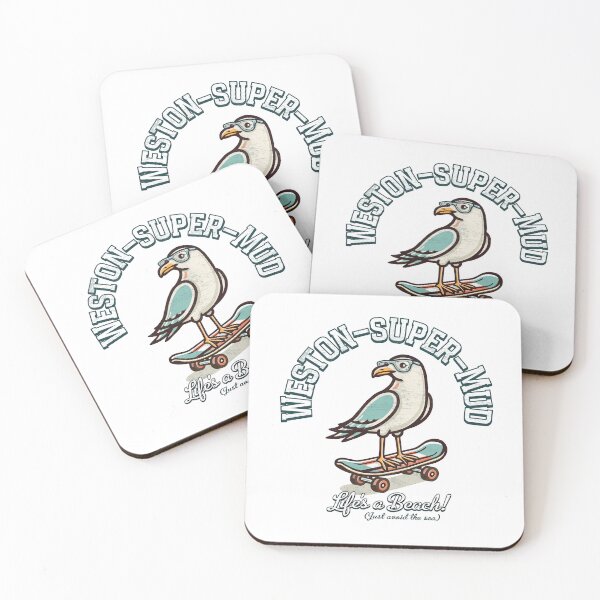 Item preview, Weston super Mud Life's a beach! Weston super Mare Seagull designed and sold by shufti.
