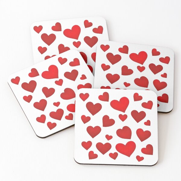 Item preview, red hearts for valentine's day,A Heartfelt Scatter designed and sold by 9blueart.