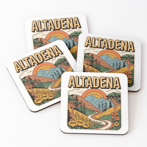 Item preview, Altadena - Vintage Nostalgic Retro Design designed and sold by skiprender.