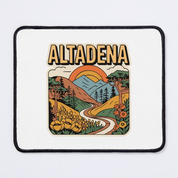 Item preview, Altadena - Vintage Nostalgic Retro Design designed and sold by skiprender.