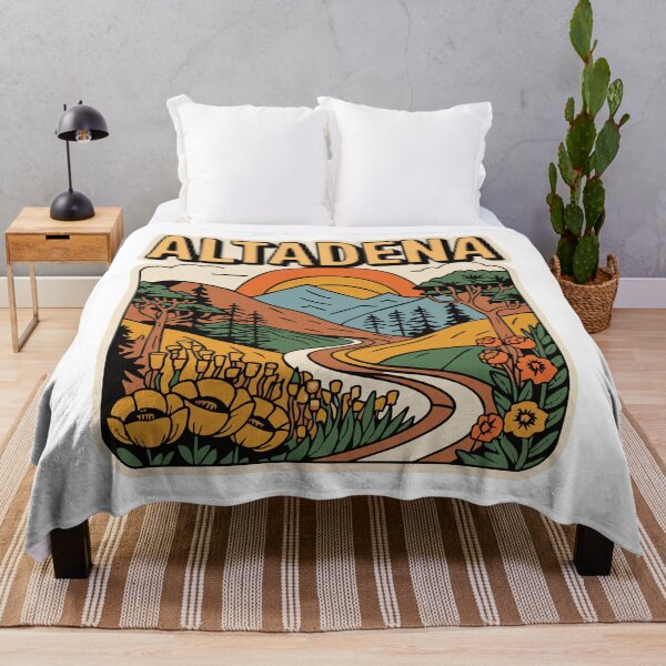 Item preview, Altadena - Vintage Nostalgic Retro Design designed and sold by skiprender.