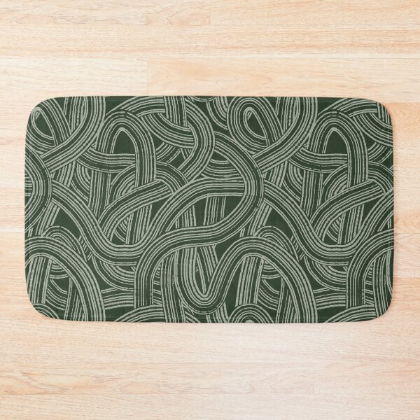 Item preview, Tangeld brush modern style print strokes Green tones designed and sold by trefail.