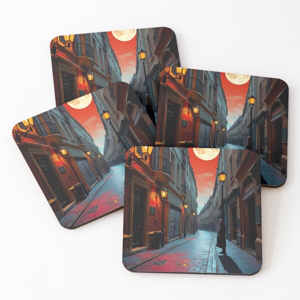 Item preview, Red Shadows In Parisian Night Corners designed and sold by PanoramaPrints.