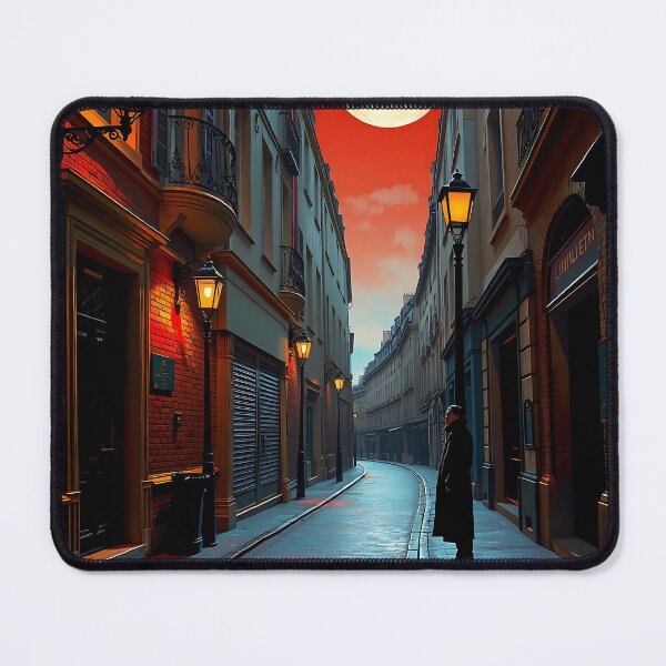 Item preview, Red Shadows In Parisian Night Corners designed and sold by PanoramaPrints.