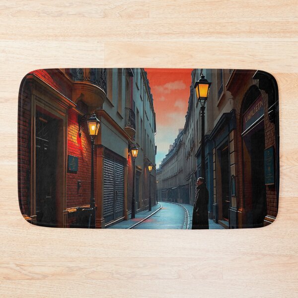 Item preview, Red Shadows In Parisian Night Corners designed and sold by PanoramaPrints.