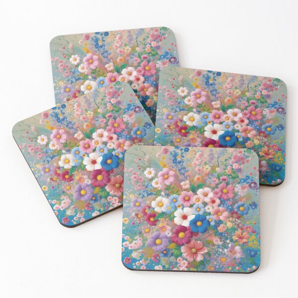 Item preview, Flowers, botanical, spring, floral pattern, cottagecore, japanese pop art designed and sold by Sugar Wisdom .