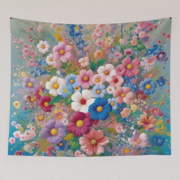 Item preview, Flowers, botanical, spring, floral pattern, cottagecore, japanese pop art designed and sold by Sugar Wisdom .