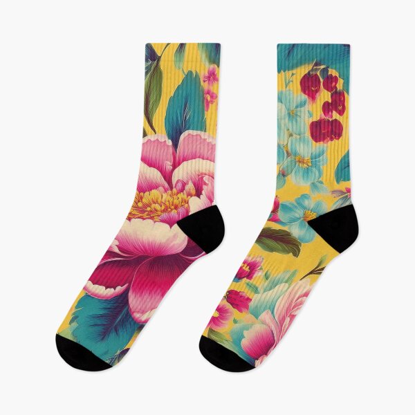 Artikelvorschau, Bloom - Leuchtendes Pink und Pastellblau entworfen und verkauft von Dancing in the Living Room.