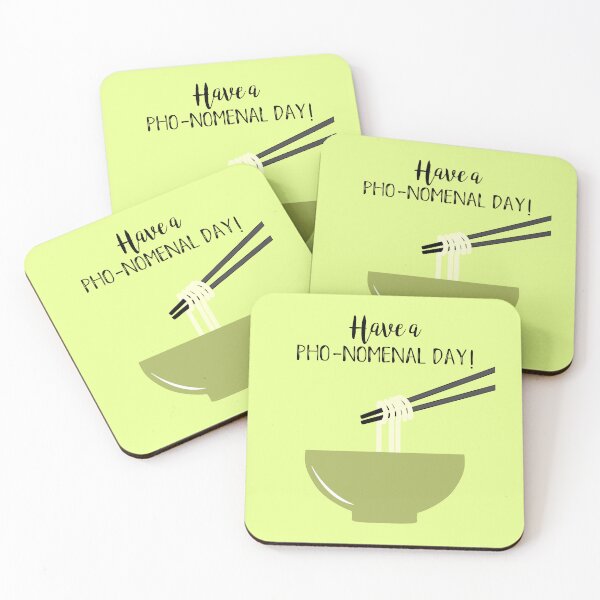 Item preview, Have a Great Day Pho Noodles Food Pun designed and sold by HotHibiscus.