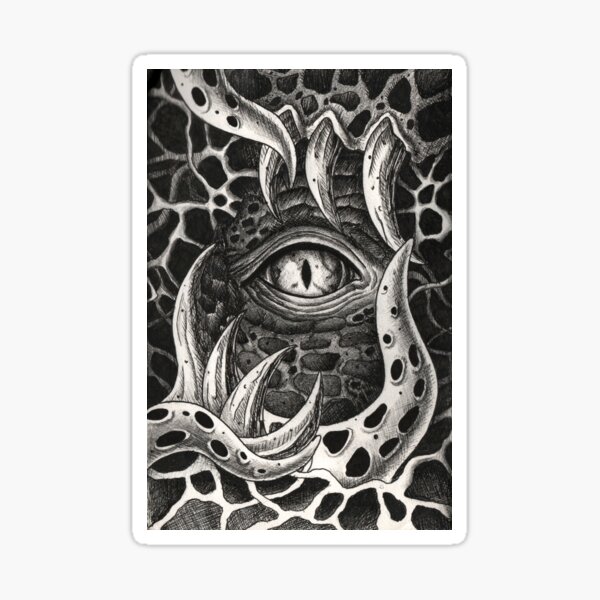 Item preview, Hell portal black and white  designed and sold by Bopilicious.