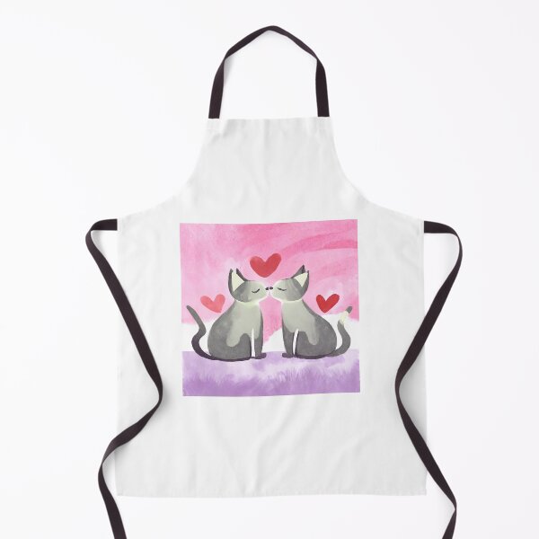 Item preview, Picture of two cats kissing each other lovingly,Purrfect Match designed and sold by 9blueart.