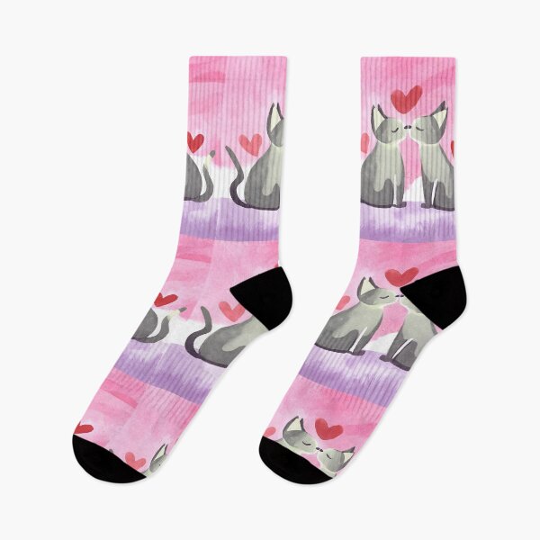 Item preview, Picture of two cats kissing each other lovingly,Purrfect Match designed and sold by 9blueart.