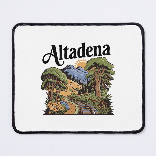 Item preview, Altadena - Vintage Nostalgic Retro Design designed and sold by skiprender.