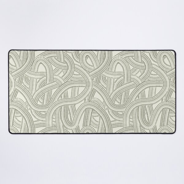 Item preview, Tangeld brush strokes modern style print Sage green and cream white tones designed and sold by trefail.