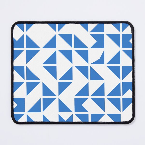 Item preview, Abstract Blue Triangle Geometric Pattern designed and sold by Studio of Shapes and Spectrum.
