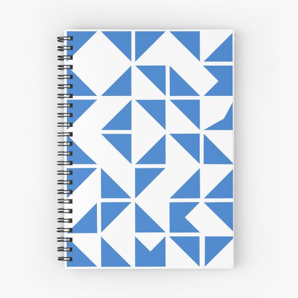 Item preview, Abstract Blue Triangle Geometric Pattern designed and sold by Studio of Shapes and Spectrum.