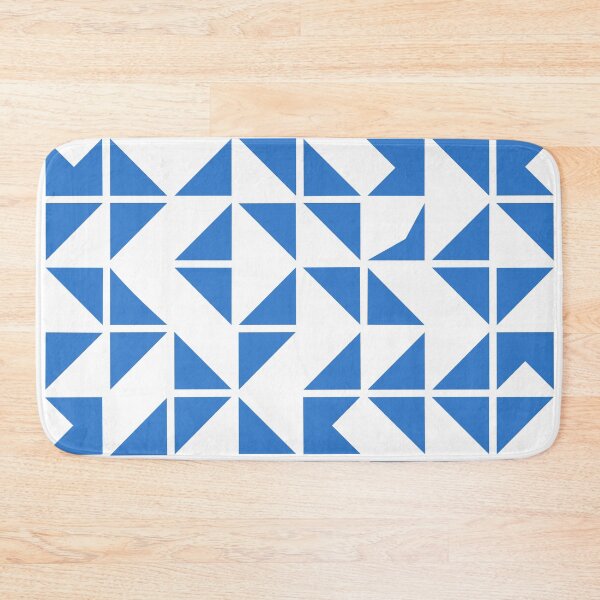 Item preview, Abstract Blue Triangle Geometric Pattern designed and sold by Studio of Shapes and Spectrum.