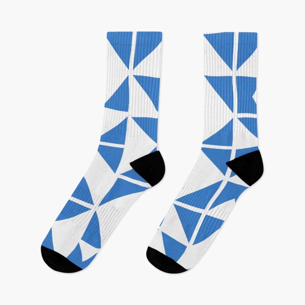 Item preview, Abstract Blue Triangle Geometric Pattern designed and sold by Studio of Shapes and Spectrum.