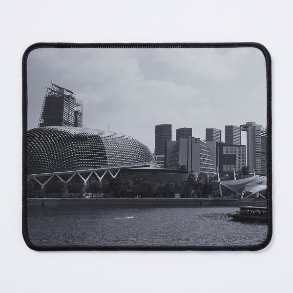 Item preview, Singapore river black and white photo esplanade designed and sold by holaitssher.