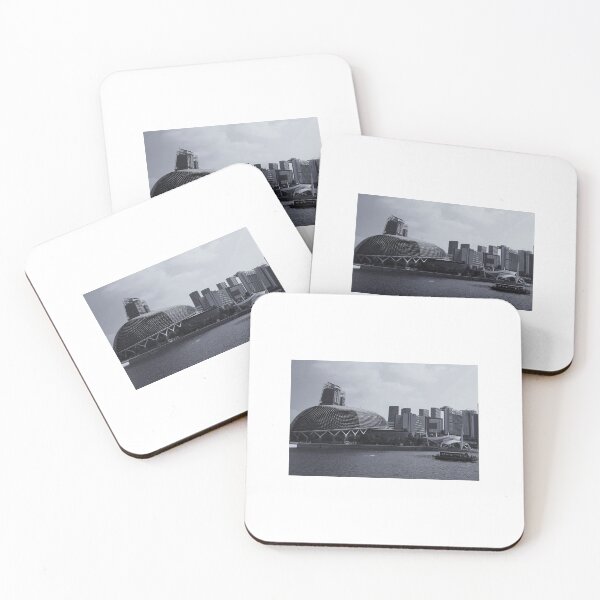 Item preview, Singapore river black and white photo esplanade designed and sold by holaitssher.
