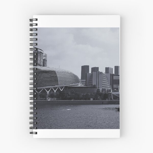 Item preview, Singapore river black and white photo esplanade designed and sold by holaitssher.