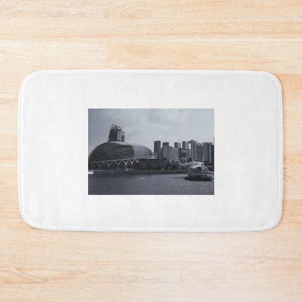 Item preview, Singapore river black and white photo esplanade designed and sold by holaitssher.