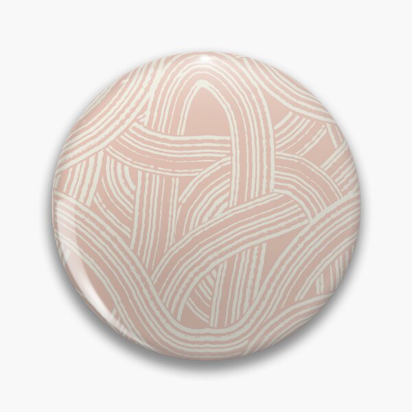 Item preview, Tangeld brush strokes modern style print Cream white and pastel pink tones designed and sold by trefail.
