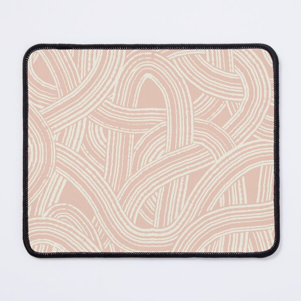 Item preview, Tangeld brush strokes modern style print Cream white and pastel pink tones designed and sold by trefail.