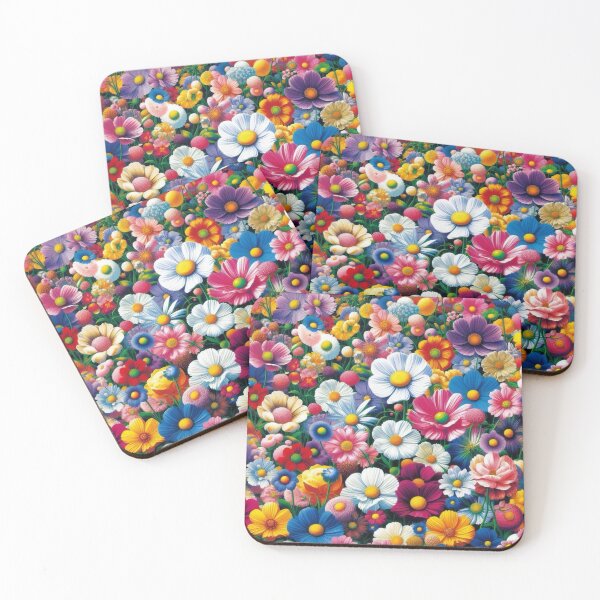 Item preview, Flowers, botanical, spring, floral pattern, cottagecore, japanese pop art designed and sold by Sugar Wisdom .