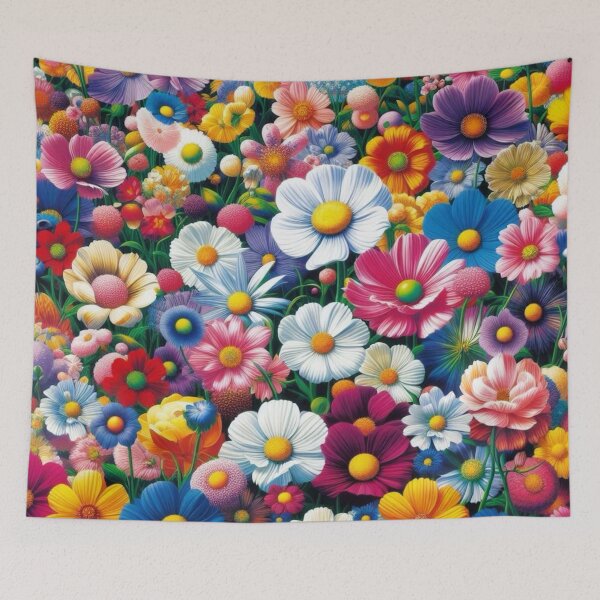 Item preview, Flowers, botanical, spring, floral pattern, cottagecore, japanese pop art designed and sold by Sugar Wisdom .
