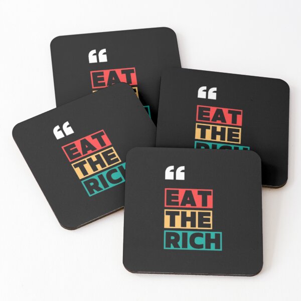 Item preview, Eat The Rich Colorful Anti Capitalism Typography designed and sold by Urbanmams.