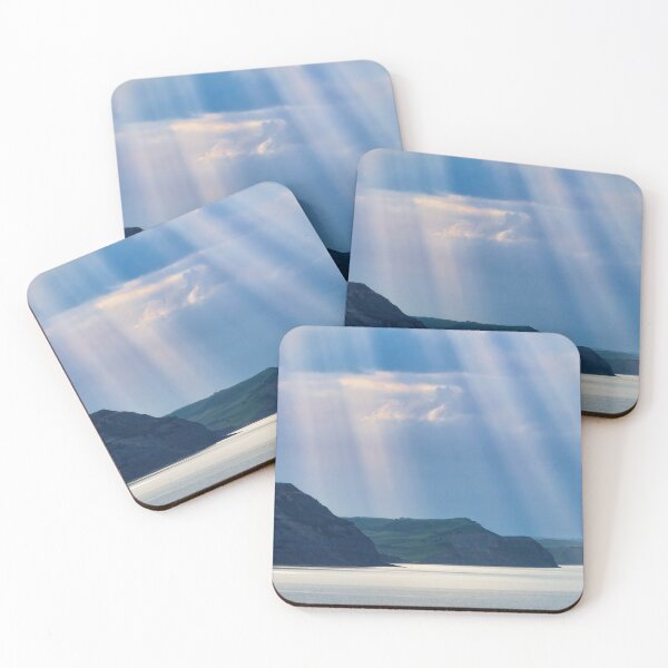 Item preview, Crepuscular Rays highlighting the Jurassic Coastline at Lyme Bay in Dorset designed and sold by Dorset Girl.