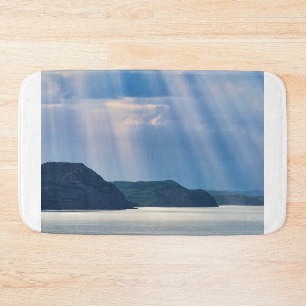 Item preview, Crepuscular Rays highlighting the Jurassic Coastline at Lyme Bay in Dorset designed and sold by Dorset Girl.
