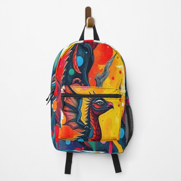 Item preview, "Fabulous Dragons in Vibrant Colors: An Abstract Expressionism Masterpiece in Watercolor." designed and sold by FotoworldEdel.