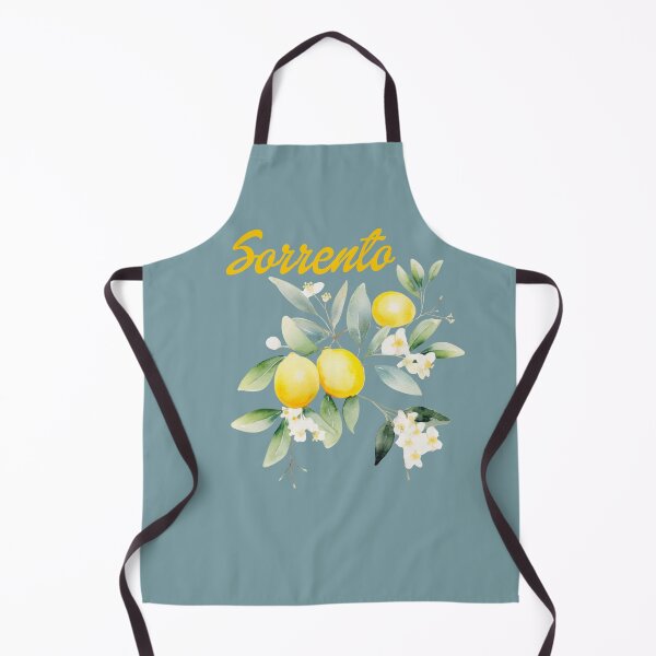 Item preview, Sorrento Watercolor lemons lemon flowers lemon leaves designed and sold by EmeraldeaArt.