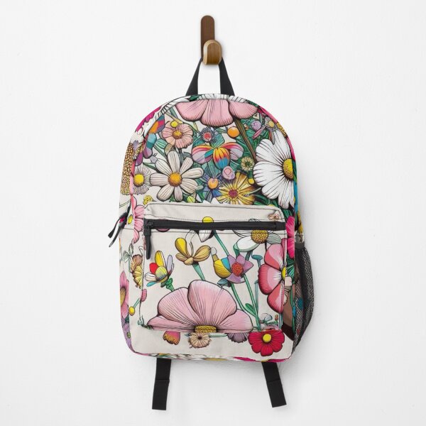 Item preview, Flowers, botanical, spring, floral pattern, cottagecore, japanese pop art designed and sold by Sugar Wisdom .