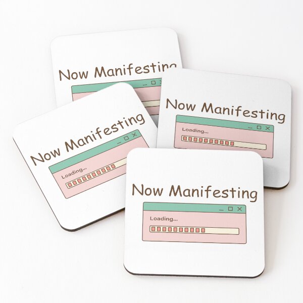 Item preview, Now manifesting spiritual motivational quote for positive people designed and sold by CameltStudio.