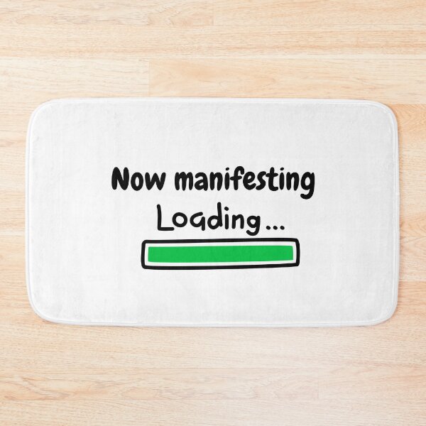 Item preview, Now manifesting spiritual motivational quote for positive people designed and sold by CameltStudio.